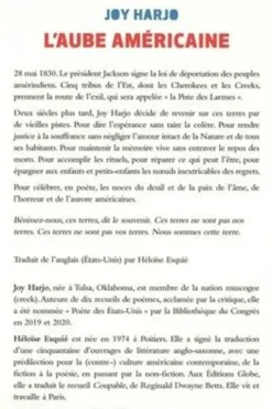 L'aube américaine. Poèmes, Edition bilingue français-anglais, Joy Harjo