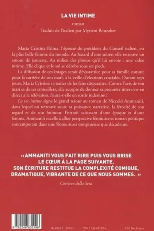 La vie intime, Niccolo Ammaniti