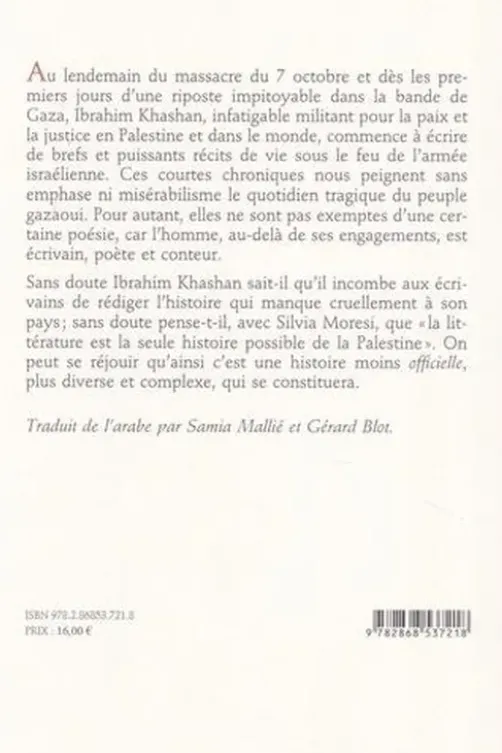 La vie sous les bombardements, Ibrahim Khashan