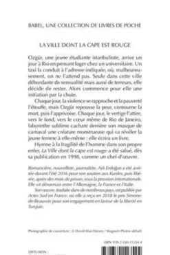 La ville dont la cape est rouge, Asli Erdogan