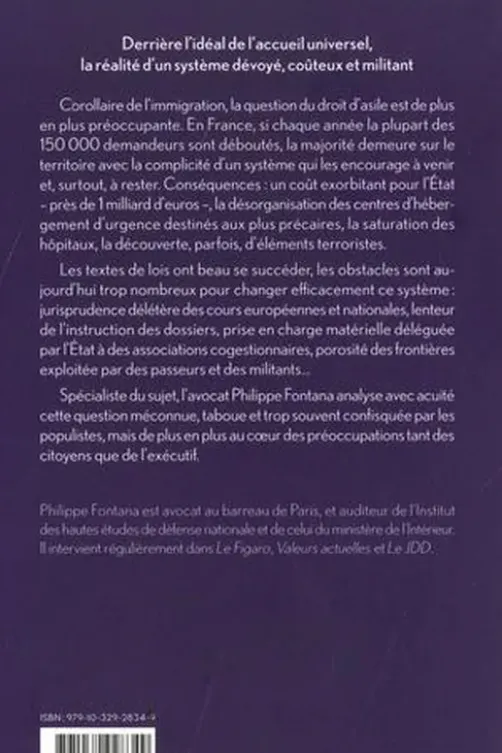 La vérité sur le droit d'asile, Philippe Fontana
