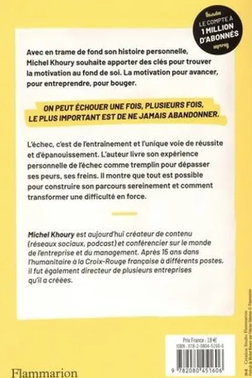 L'échec, c'est de l'entraînement, Michel Khoury