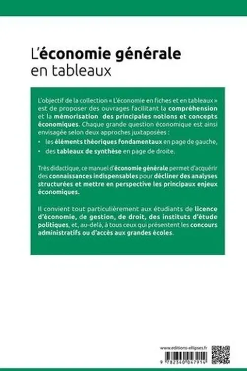 L'économie générale en tableaux, Mohamed Loucif