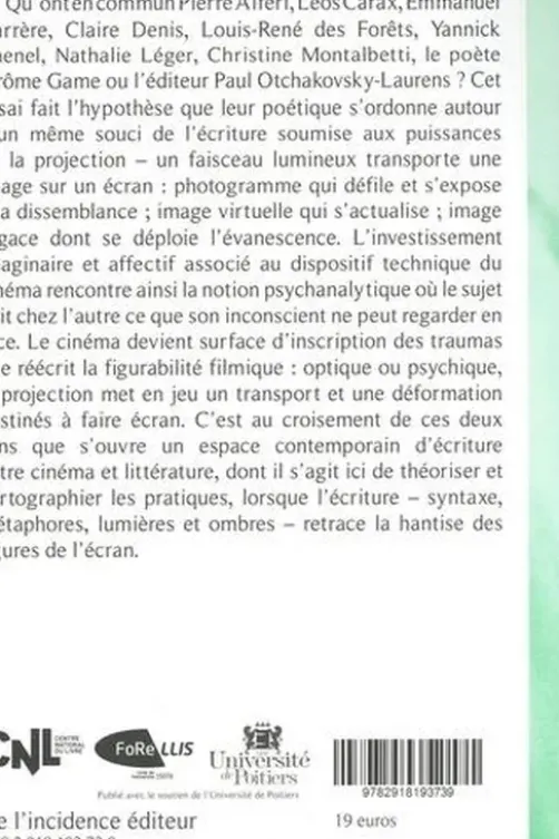L'écriture et la projection, Marie Martin