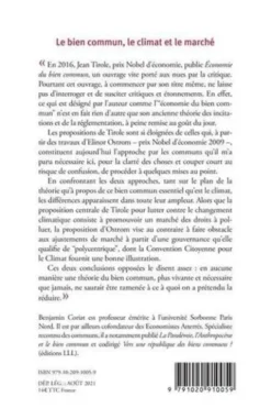 Le bien commun, le climat et le marché. Réponse à Jean Tirole, Benjamin Coriat
