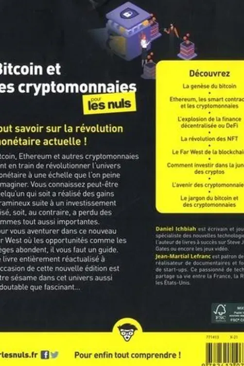 Le bitcoin et les cryptomonnaies pour les nuls. 2e édition, Daniel Ichbiah