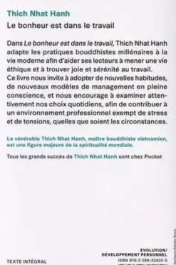 Le bonheur est dans le travail, Thich Nhat Hanh
