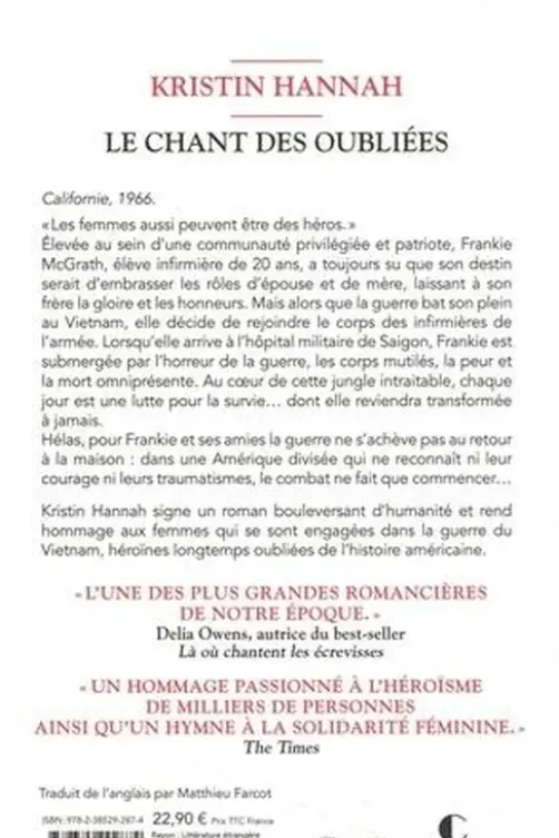 Le chant des oubliées, Kristin Hannah
