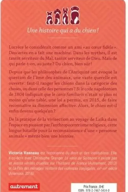 Le chien. Histoire d'un objet de compagnie, Victoria Vanneau
