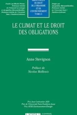 Le climat et le droit des obligations, Anne Stevignon