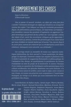 Le comportement des choses, Emanuele Quinz