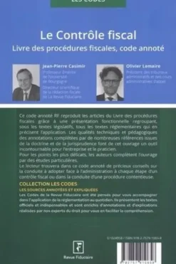 Le contrôle fiscal. Livre des procédures fiscales, code annoté, Edition 2024, Jean-Pierre Casimir