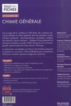 Le cours de chimie générale. Licence, PASS, CAPES, 3e édition, Alain Sevin