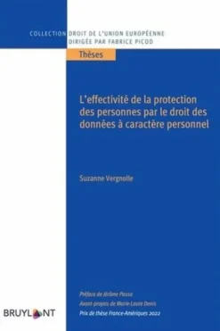 L'effectivité de la protection des personnes par le droit des données à caractère personnel, Suzanne Vergnolle