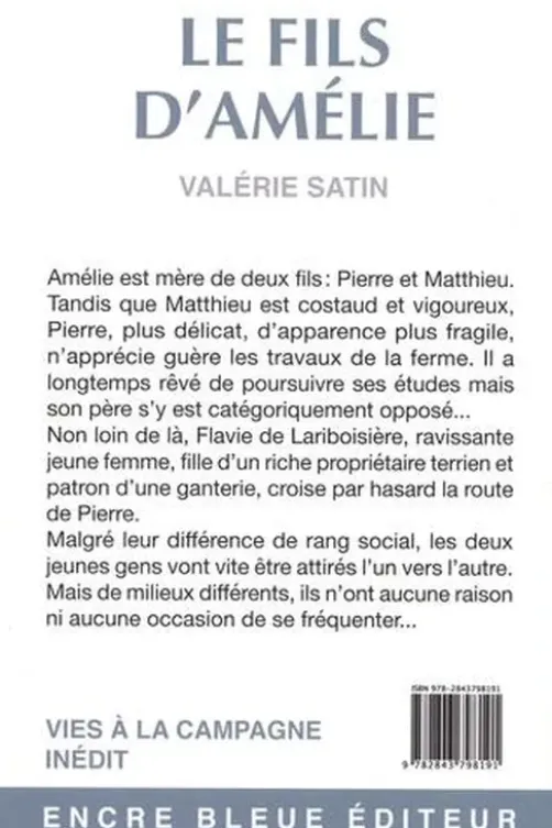 Le fils d'Amélie [EDITION EN GROS CARACTERES, Valérie Satin