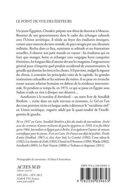 Le Gel, Sonallah Ibrahim