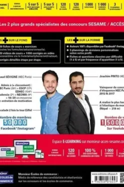 Le Grand Manuel du concours ACCES. 12 tests, 120 fiches, 120 vidéos, 1000 questions, Edition 2023, Joachim Pinto