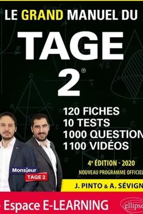 Le Grand Manuel du TAGE 2. Edition 2020, Joachim Pinto