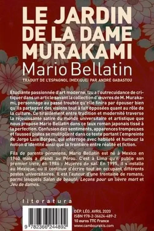 Le jardin de la dame Murakami, Mario Bellatin