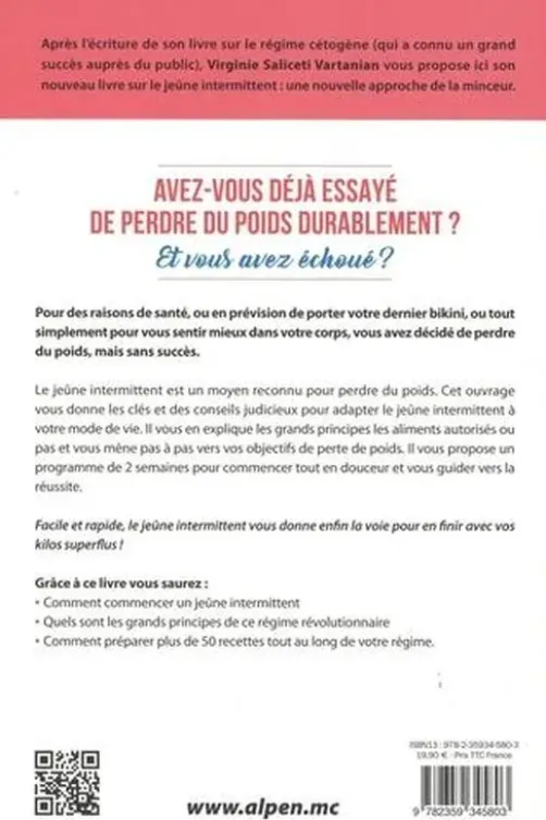 Le jeûne intermittent, Virginie Saliceti Vartanian