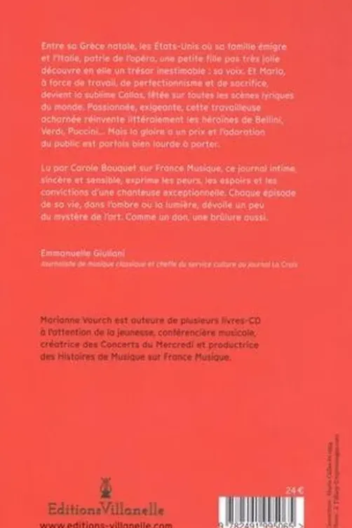 Le journal intime de Maria Callas, Marianne Vourch
