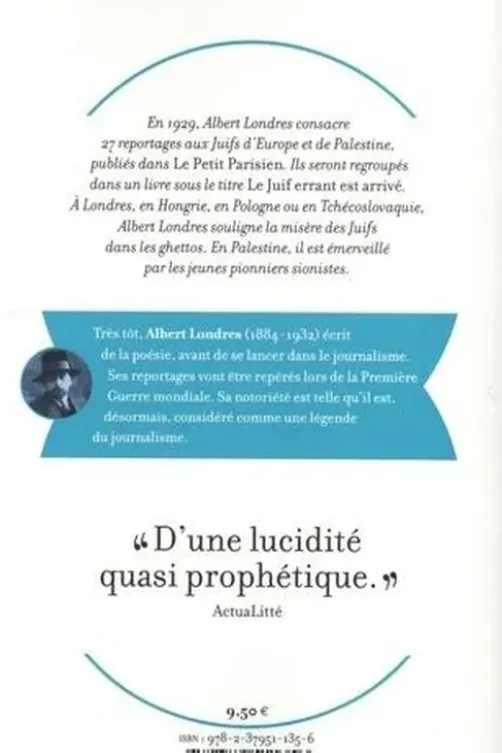 Le Juif errant est arrivé, Albert Londres