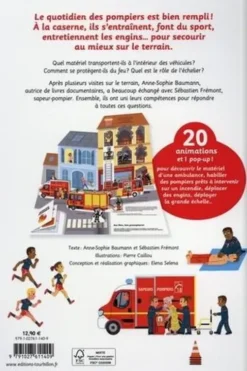 Le livre animé des pompiers, Anne-Sophie Baumann