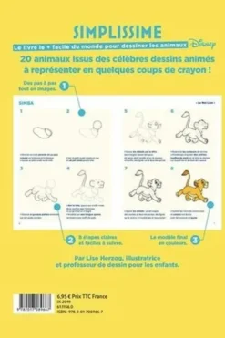 Le livre le + facile du monde pour dessiner les animaux Disney, Lise Herzog