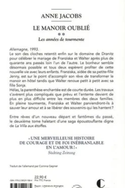 Le manoir oublié Tome 2 : Les années de tourmente, Anne Jacobs