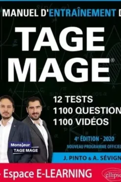 Le Manuel d'entraînement du TAGE MAGE. Edition 2020, Joachim Pinto