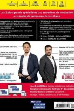 Le manuel des entretiens de motivation Post-bac. Concours aux écoles de commerce, Edition 2021, Joachim Pinto