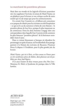 Le marchand de premières phrases, Matéi Visniec