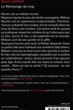 Le mensonge de trop, Shari Lapena