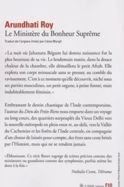 Le Ministère du Bonheur Suprême, Arundhati Roy