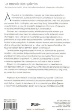 Le monde des galeries. Art contemporain, structure du marché et internationalisation, Alain Quemin