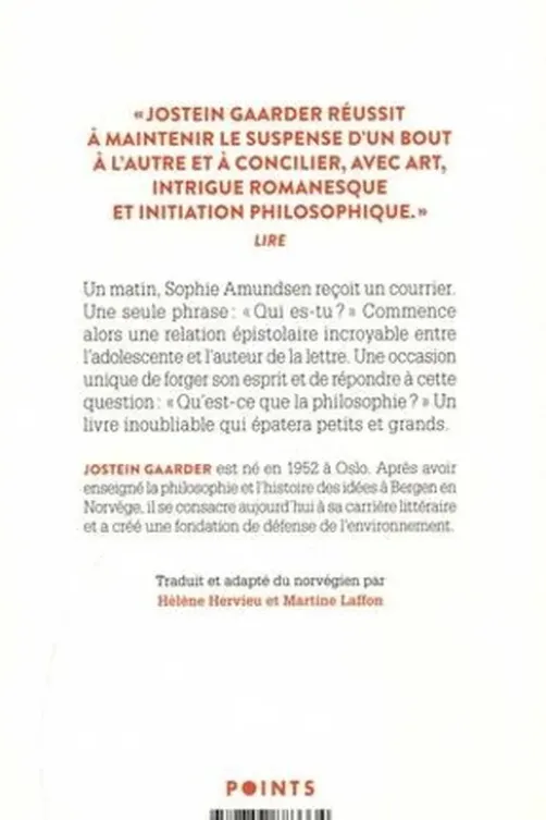Le monde de Sophie, Jostein Gaarder