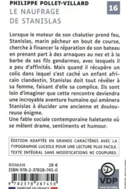 Le naufrage de Stanislas [EDITION EN GROS CARACTERES, Philippe Pollet-Villard