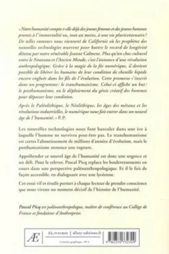 Le nouvel âge de l'humanité. Les défis du posthumanisme expliqués à une lycéenne, Pascal Picq
