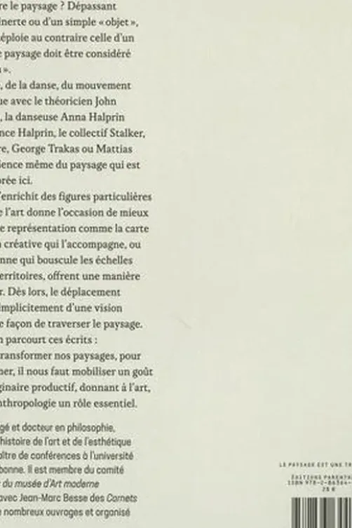 Le paysage est une traversée, Gilles A. Tiberghien