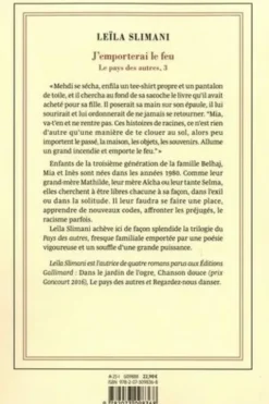 Le pays des autres Tome 3 : J'emporterai le feu, Leïla Slimani