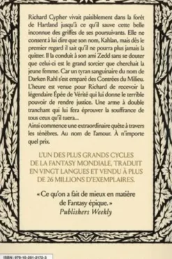L'Epée de Vérité Tome 1 : La première leçon du sorcier, Terry Goodkind