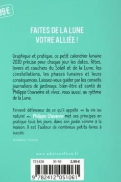 Le petit calendrier lunaire. Edition 2020, Philippe Chavanne