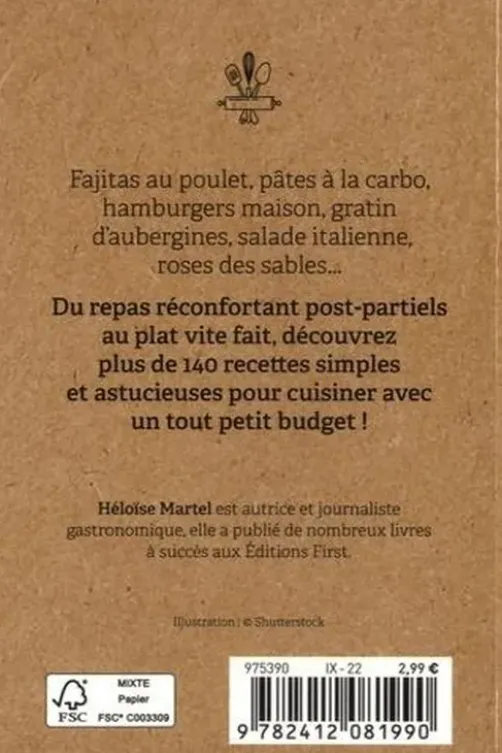 Le petit livre cuisine de l'étudiant, Héloïse Martel