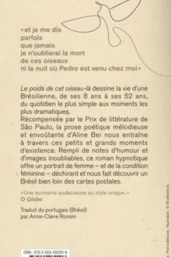 Le poids de cet oiseau-là, Aline Bei