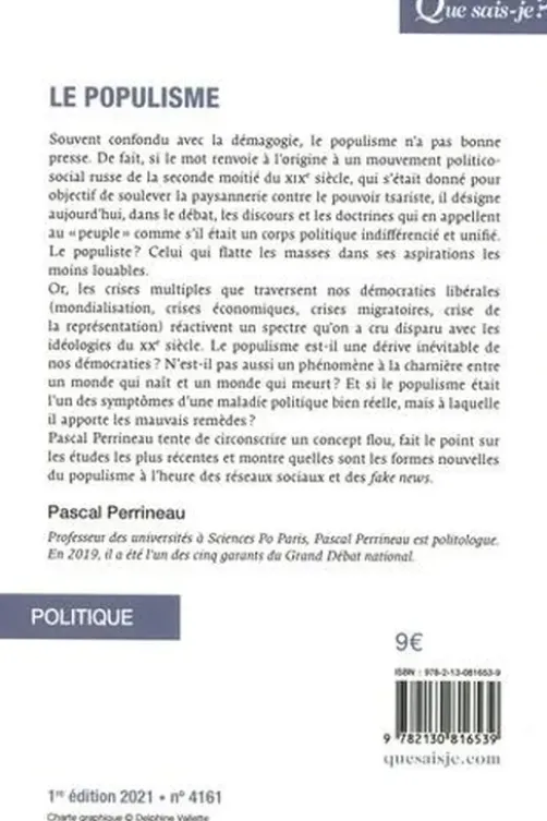 Le populisme, Pascal Perrineau