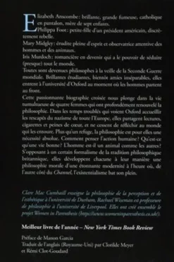 Le Quartet d'Oxford. Quand Elizabeth Anscombe, Philippa Foot, Mary Midgley et Iris Murdoch réinventaient la philosophie, Clare Mac Cumhaill