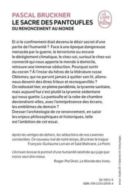 Le Sacre des pantoufles. Du renouement au monde, Pascal Bruckner