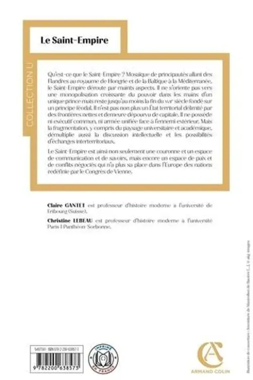 Le Saint-Empire. 1500-1800, Claire Gantet
