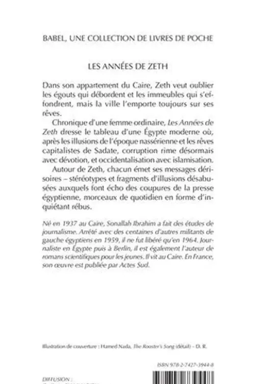 Les années de Zeth, Sonallah Ibrahim