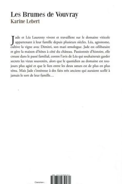 Les brumes de Vouvray, Karine Lebert